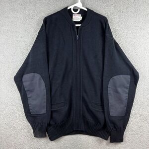 Vintage‎ Commando Jack Young Full Zip Sweater Jacket Mens 5XL Navy Blue
